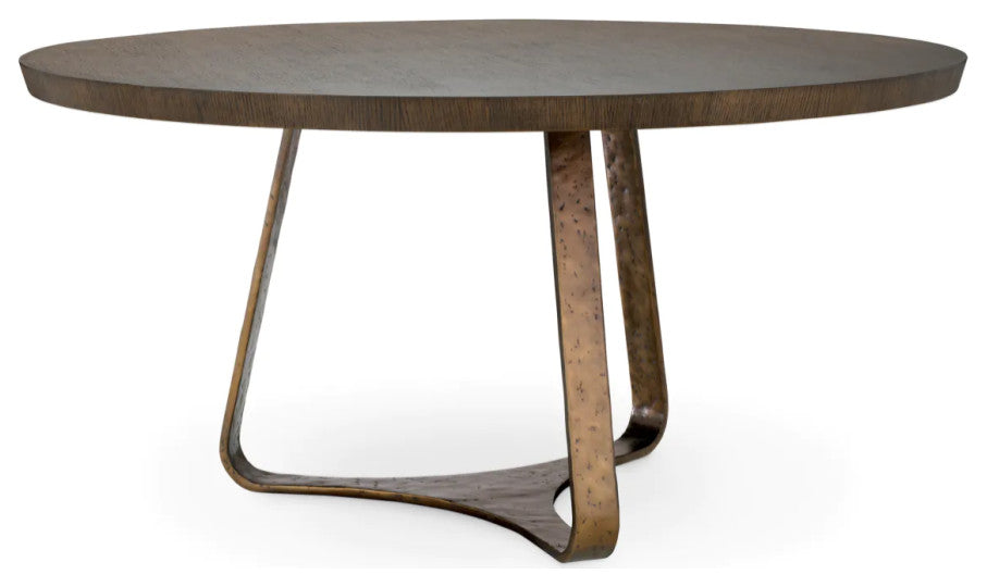 Aluminum Base Dining Table, Eichholtz Cambronne