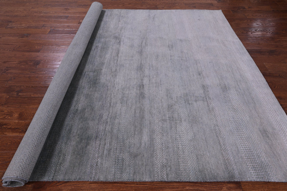 Savannah Grass Handmade Wool and Silk Rug 8' 0" X 10' 0" Q11431