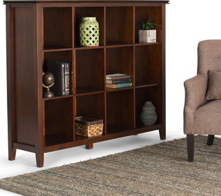 Artisan SOLID WOOD 12 Cube Storage, Russet Brown