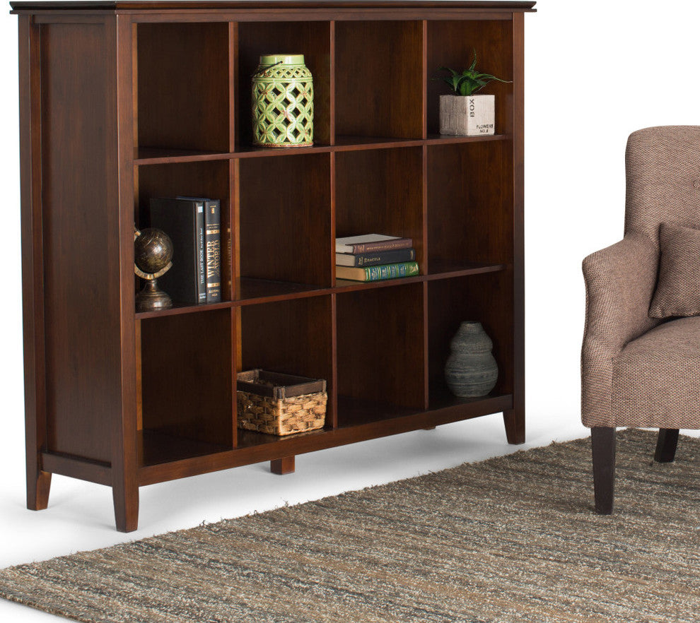Artisan SOLID WOOD 12 Cube Storage, Russet Brown