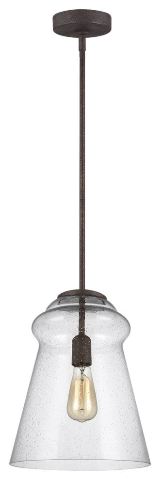 Generation Lighting, P1459DWI, Pendant, Dark Weathered Iron