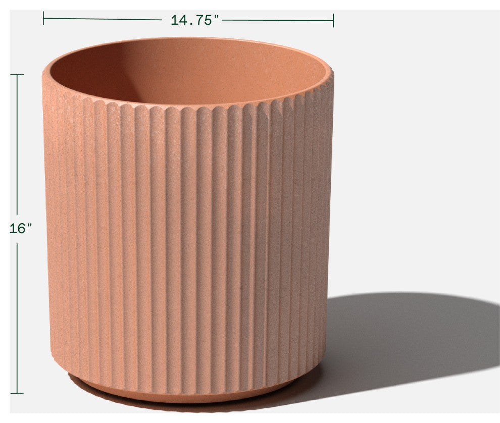 Veradek Demi Series Planter, Terracotta, 16", 1 Pack