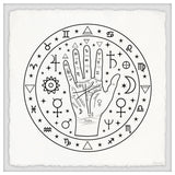 "Everything Is, Your Hands" Framed Painting Print, 24x24