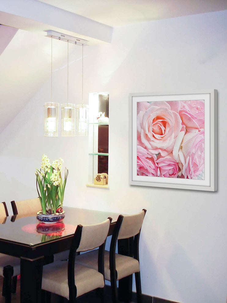 Marmont Hill, "Pink Roses" by Sylvia Cook Framed Painting Print, 18x18