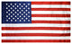 USA, 3'x5' Nylon Flag, pole hem