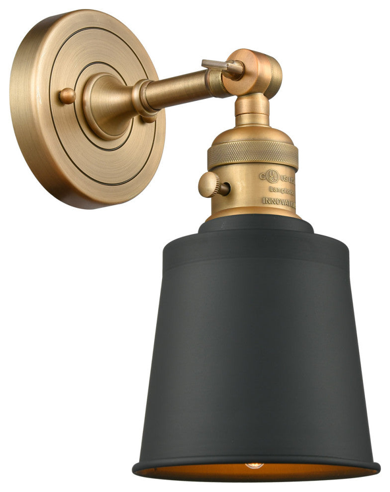 INNOVATIONS 203SW-BB-M9-BK-LED 1-Light Sconce Brushed Brass