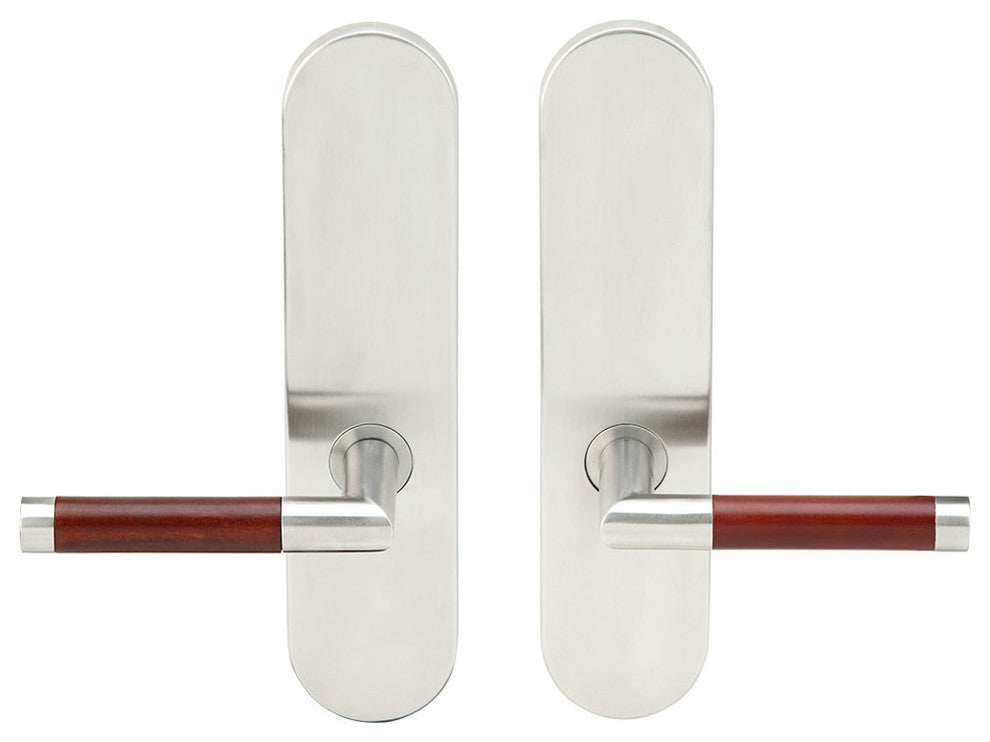 Cabernet Lever, Full Dummy Tubular Pair, Right Hand, Satin Stainless Steel