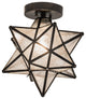 Meyda lighting 150958 12"W Moravian Star Clear Seedy Flushmount