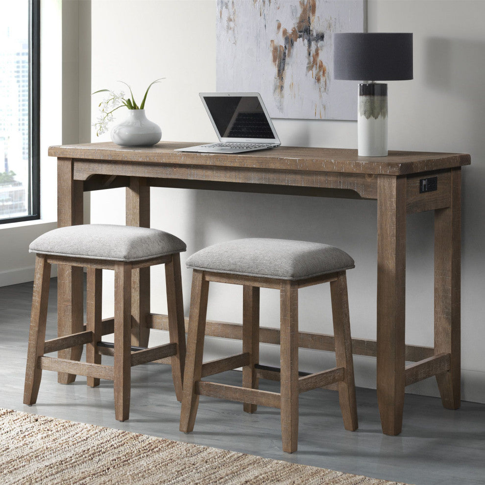 Highland 60" Sofa Bar Table, Sandwash