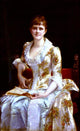 Alexandre Cabanel Portrait of Young Lady, 18"x27" Wall Decal