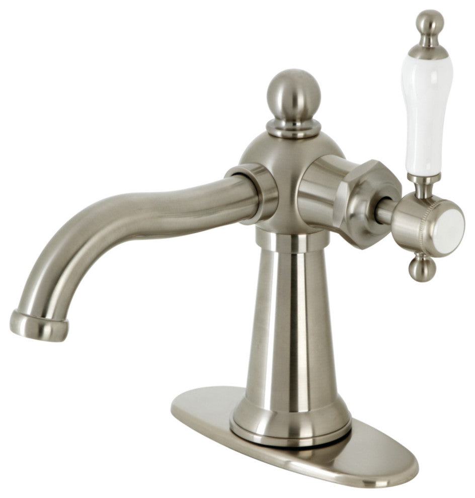KSD154KLBN Single-Handle Bathroom Faucet With Push Pop-Up, Brushed Nickel