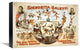 "Signorita Galetti Performing Monkeys" Canvas Giclee, 16"x11"