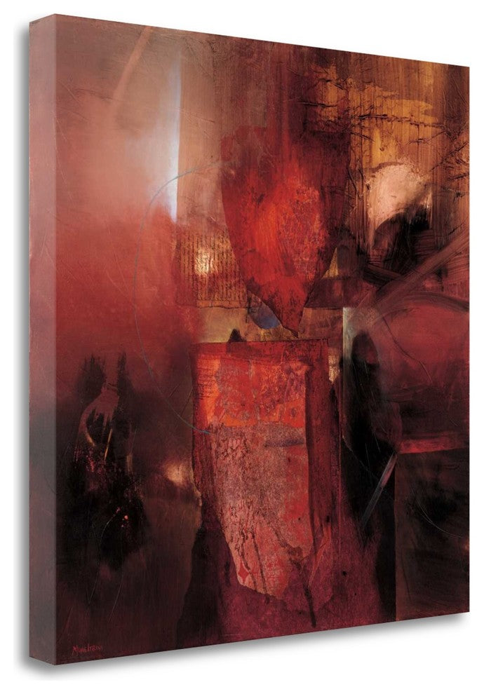 "Burning Heart" By Fausto Minestrini, Giclee Print on Gallery Wrap Canvas