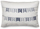 Neutral Happy Hanukkah Flags 14"x20" Throw Pillow Cover