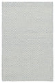 Dash & Albert Honeycomb French Blue/Ivory Handwoven Wool Rug, Blue, 8' x 10'