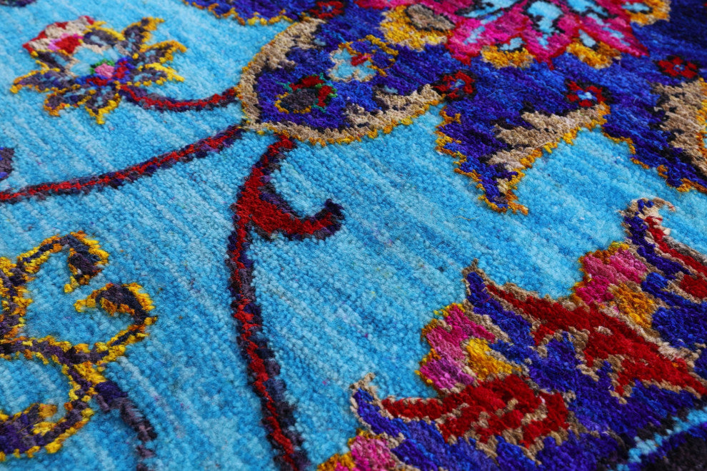 Persian Wool & Silk Handmade Rug 6' 2" X 9' 1" - Q13494