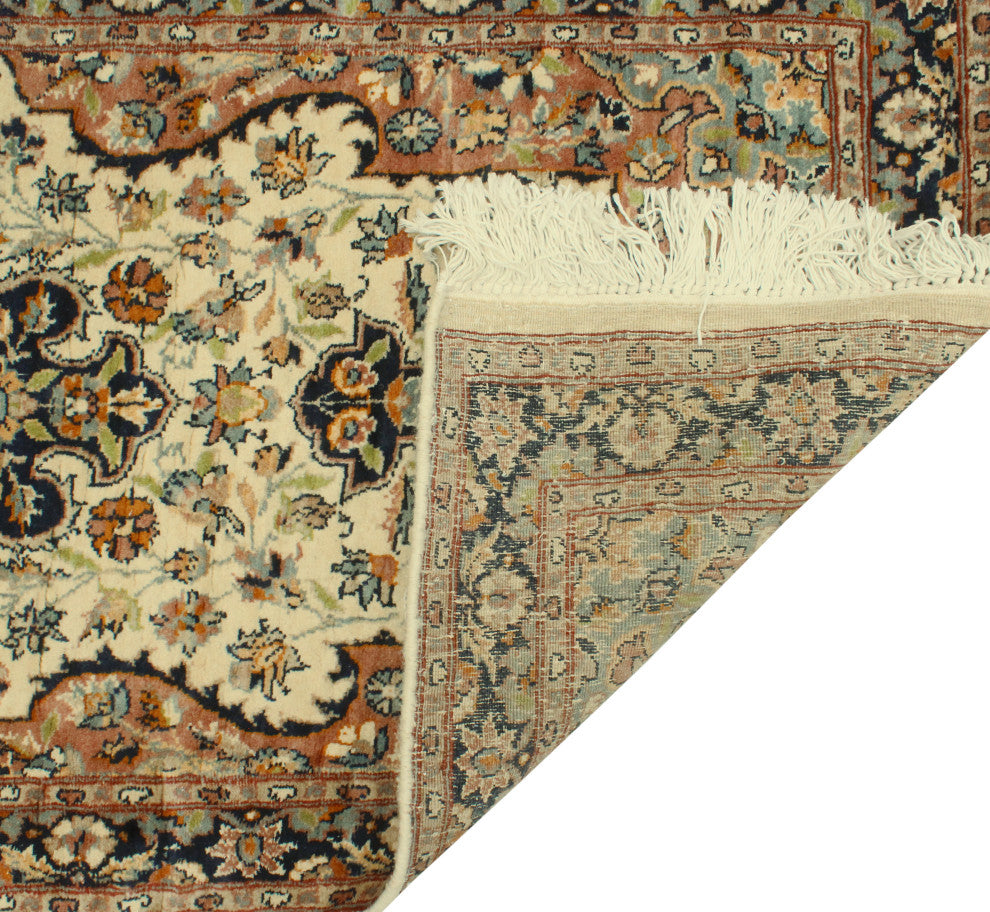 Pak-Persian Fikri Ivory/Navy Runner, 2'1x8'11