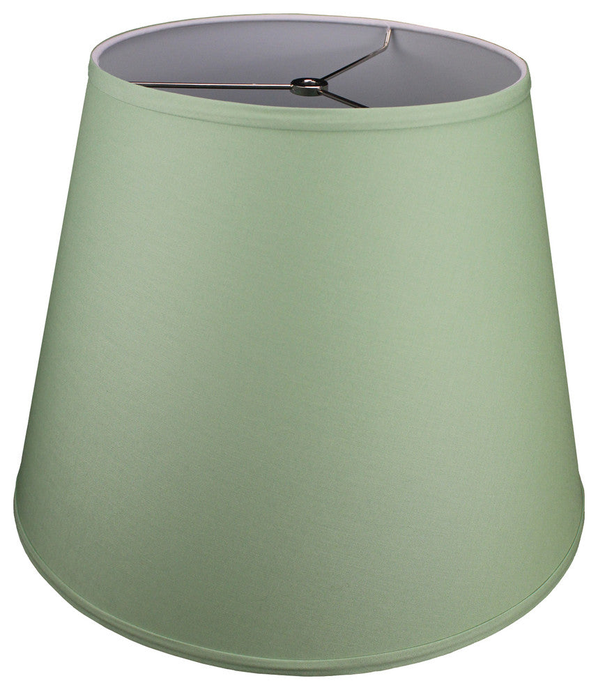 Fenchel Shades 11"x17"x13" Spider Attachment Empire Lamp Shade, Linen Celadon