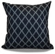 Decorative Holiday Pillow Geometric Print, Navy Blue, 18"x18"