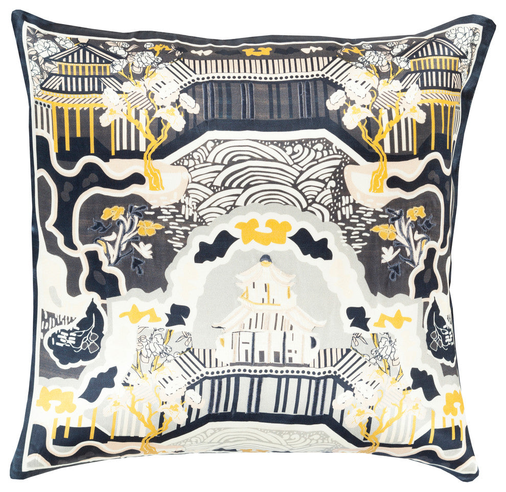 Geisha Pillow Cover 18x18x0.25