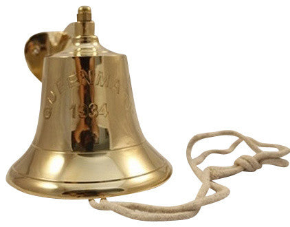 Queen Mary Brass Bell With Bracket