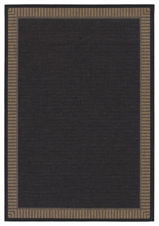 Recife Wicker Stitch 1681/2000, Black/Cocoa, 7'6" X 10'9"