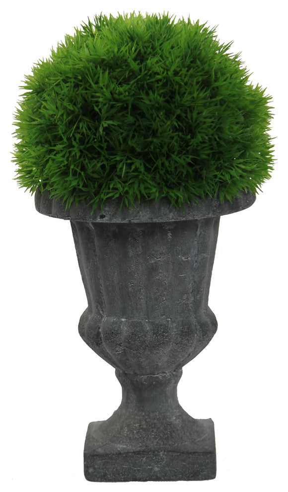 Faux Dill Topiary With in Urn, Green