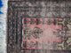 Handmade vintage Uzbek Bukhara praying mat 1.5' x 1.8' (46cm x 56cm) 1950s
