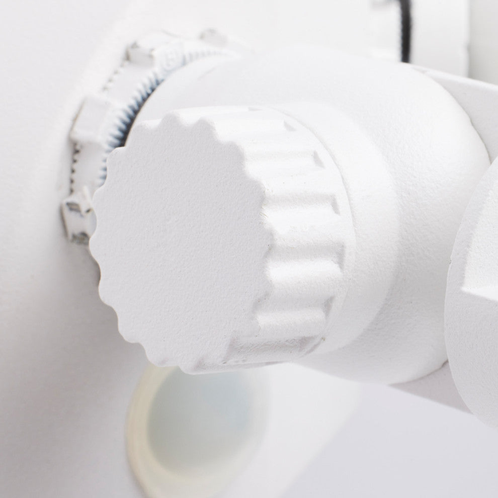 LED Security Light - Dual Head - White Finish - 3000K