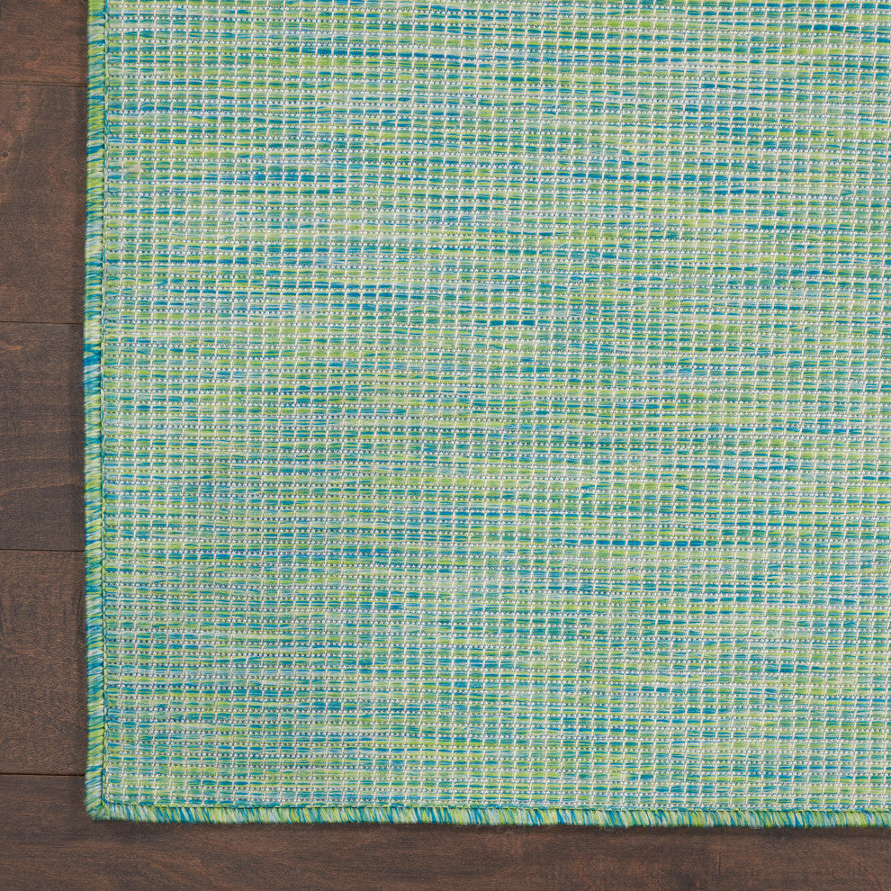Nourison Positano Contemporary Area Rug, Blue/Green, 10'x14'