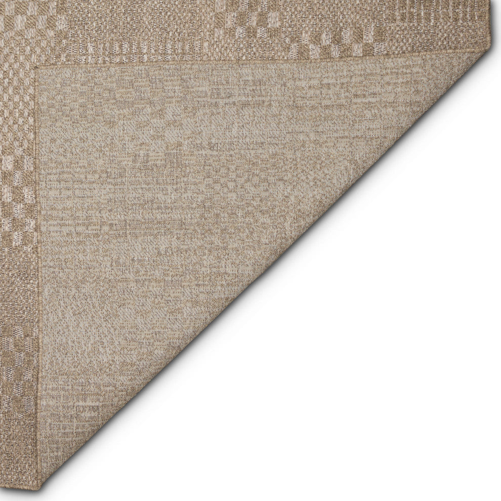 Orly Patchwork Indoor/Outdoor Rug Natural 1'11"x7'6"