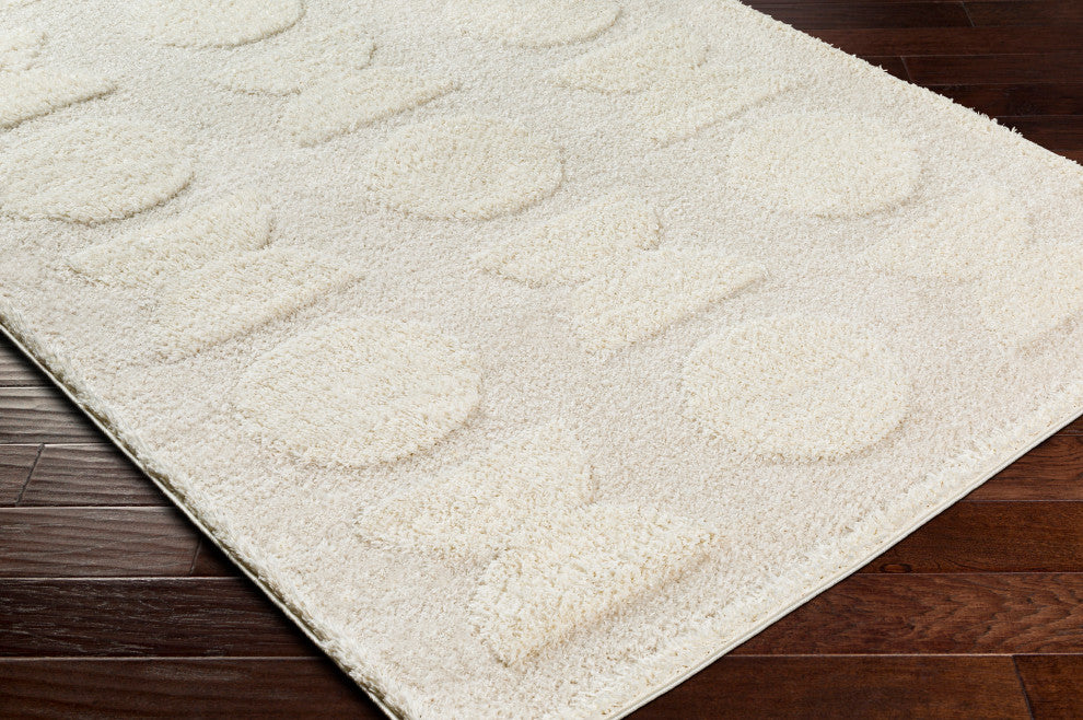 Rodos RDO-2322 Cream Machine Woven 5'3" x 7' Rug