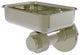 Mercury Wall Mounted Soap Dish with Groovy Accents, Polished Nickel