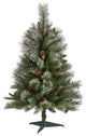 7ï¿½ Grand Teton Spruce Flat Back Christmas Tree / 220 Clear LED Lights
