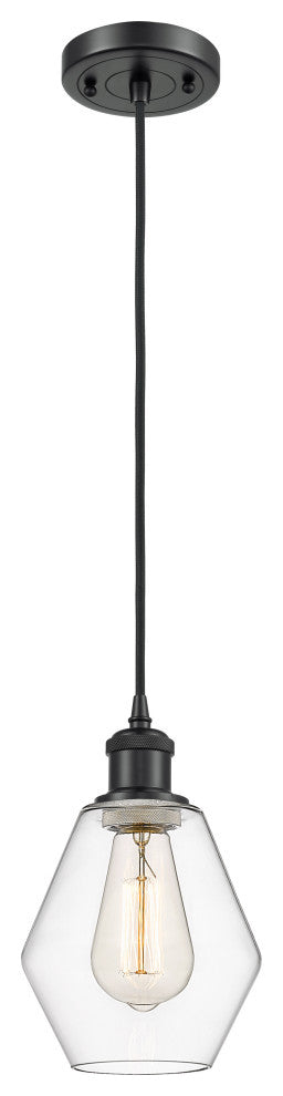 Innovations 516-1P-BK-G652-6-LED 1-Light Mini Pendant, Matte Black