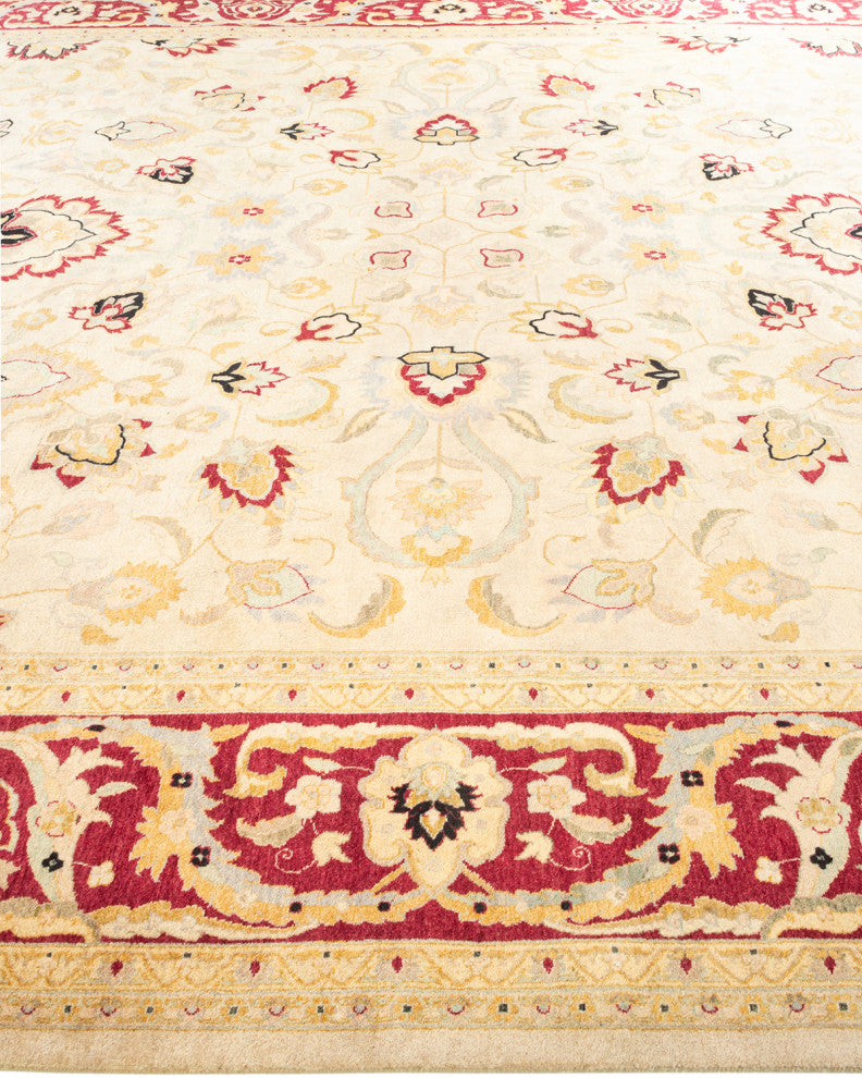 Mogul, One-of-a-Kind Hand-Knotted Area Rug Ivory, 10' 3 x 14' 1
