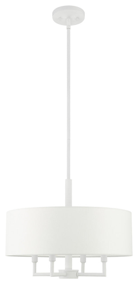 White Timeless, Transitional, Versatile, Pendant Chandelier