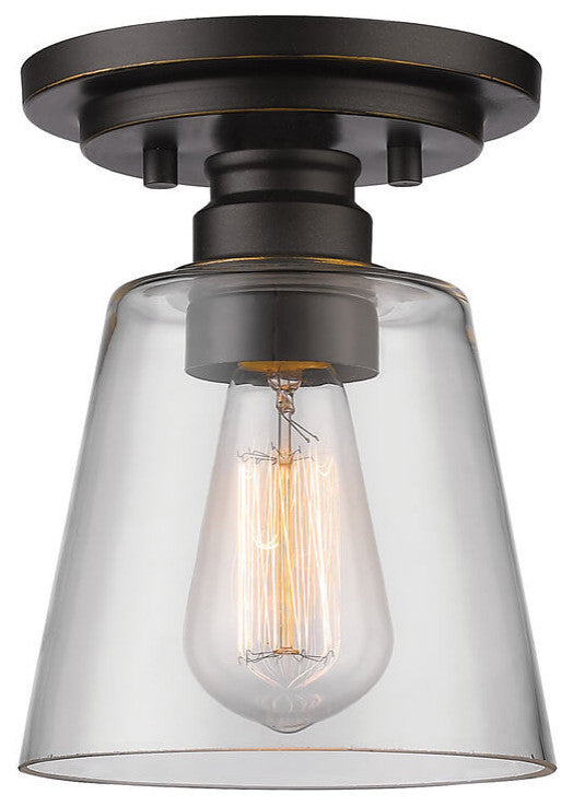 Annora 1 Light Flush Mount, Olde Bronze