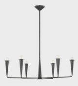 Danna 39.75" Wide 6-Light Old Bronze Chandelier