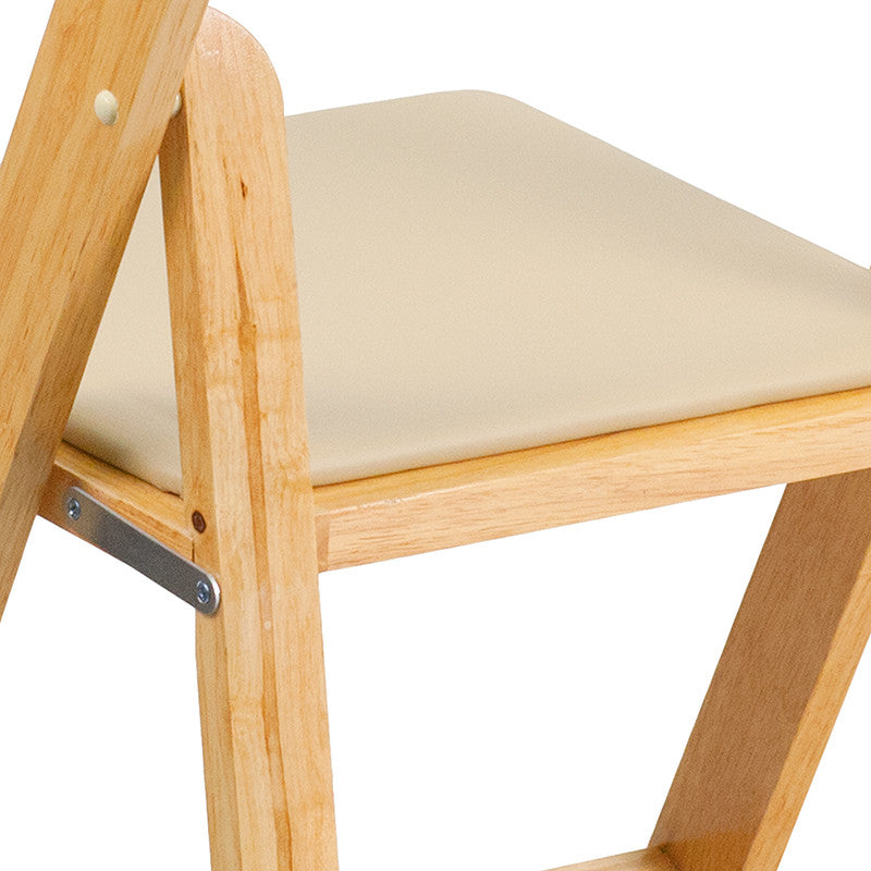 Natural Wood Folding Chair