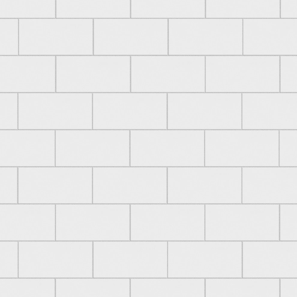 Crown Heights Ceramic Wall Tile, Matte White