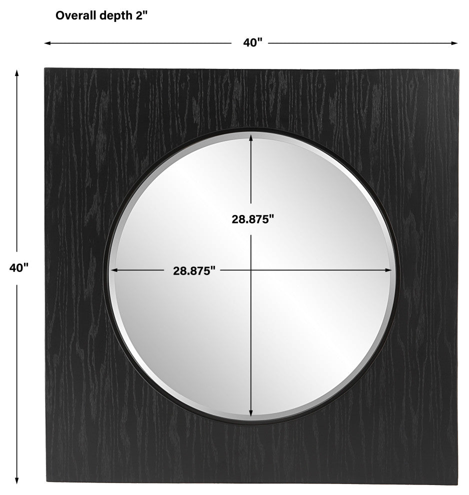 Uttermost 09863 Hillview Wood Panel Mirror