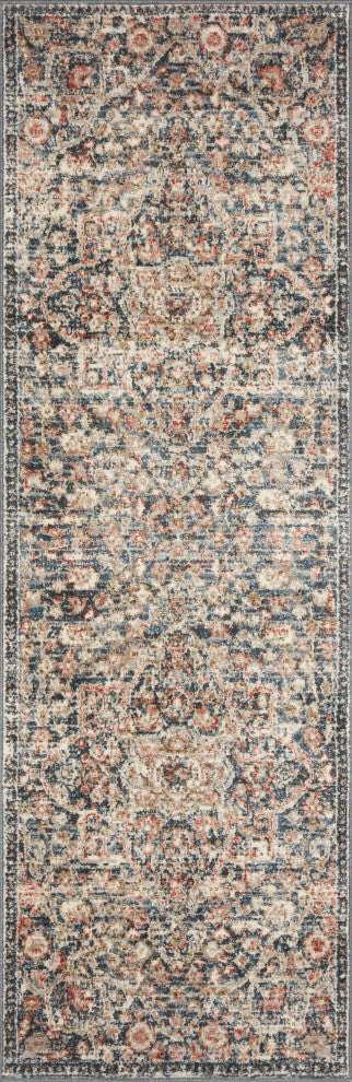 Loloi II Saban SAB-02 Blue, Spice Sample Swatch