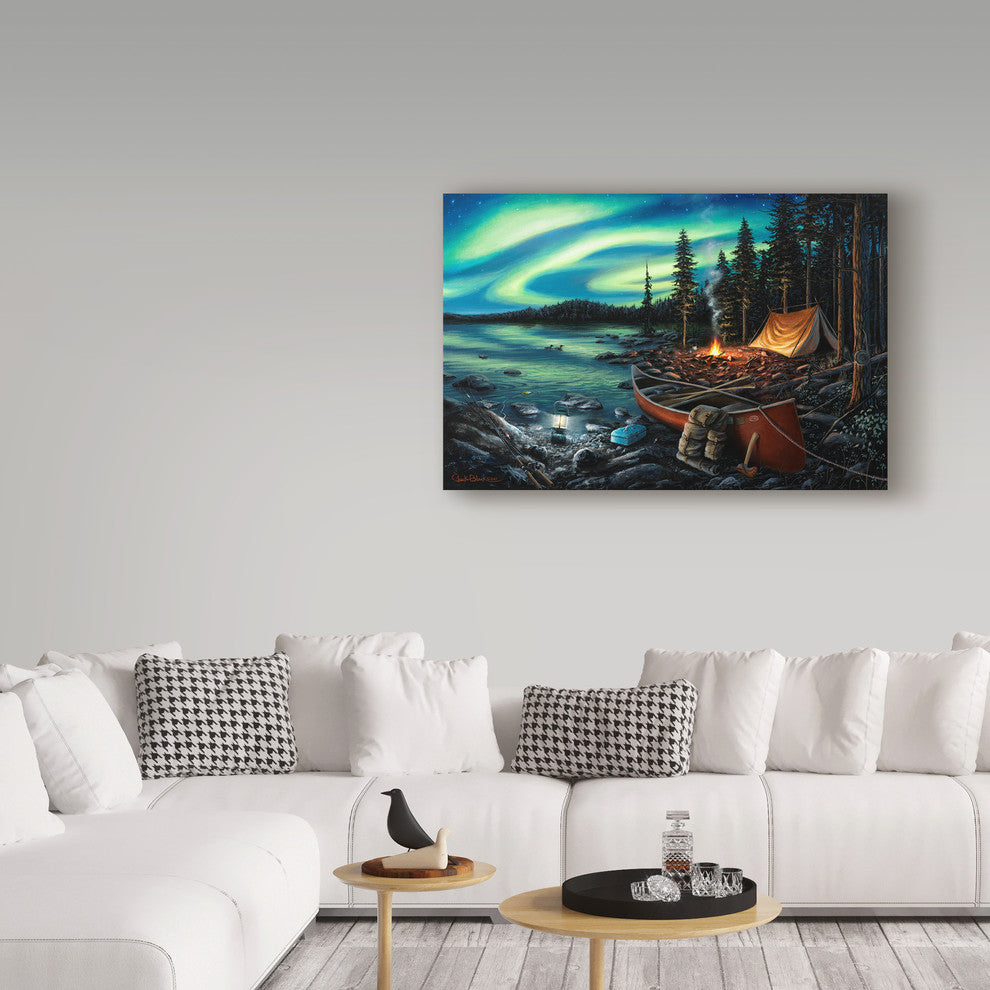 "Campfire Memories" by Chuck Black, Canvas Art, 30"x47"