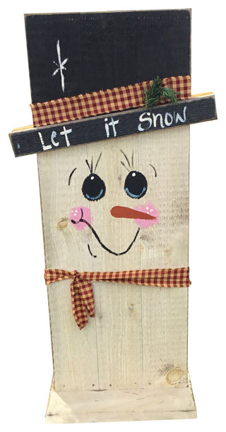 Farmhouse Double Sided Scarecrow and Snowman, Large