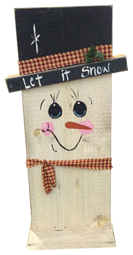 Farmhouse Double Sided Scarecrow and Snowman, Large