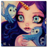 Natasha Wescoat 'A Little Birdy Told Me' Canvas Art, 18x18