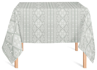 Tribal Print Green 58x58 Tablecloth
