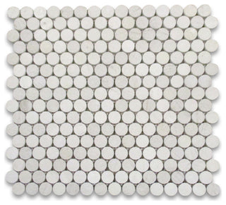Golden Beach Moleanos Beige Limestone Quarter Round Mosaic Tile Honed, 1 sheet