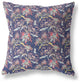 20" Midnight Blue Roses Indoor Outdoor Throw Pillow